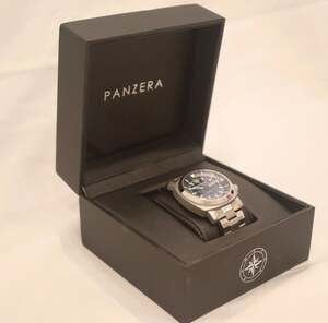 PANZERA Aquamarine A45-D Automatic Diver 300m Blue Dial Men's Watch